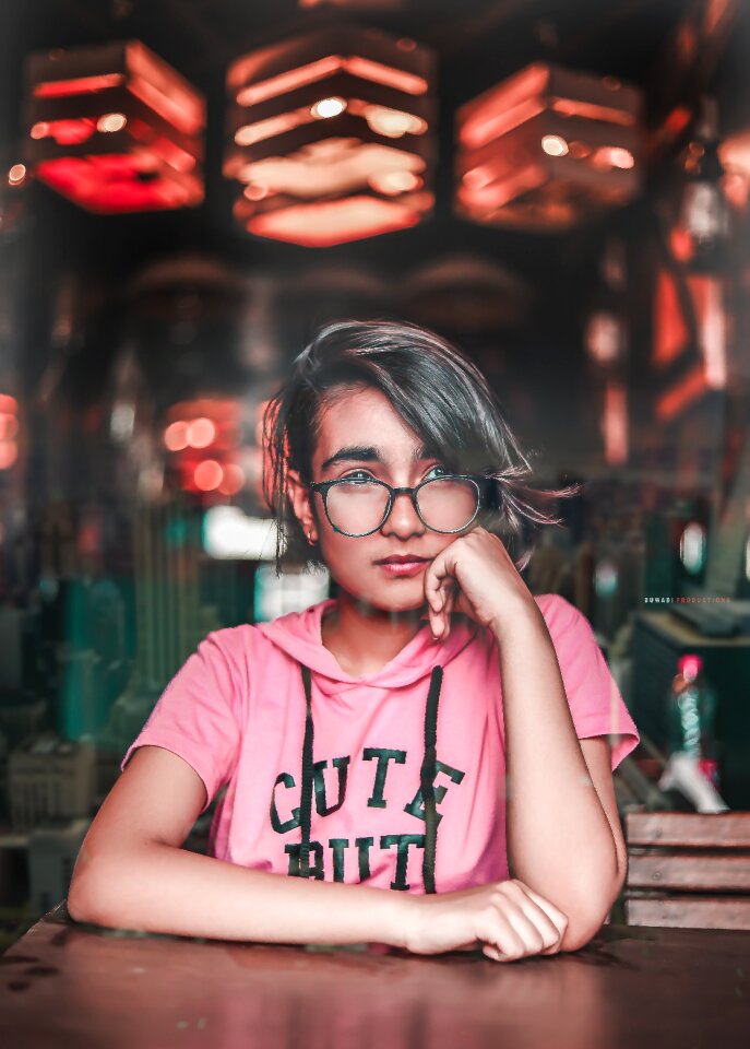 Glasses specs short hair
