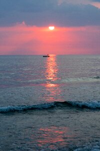 Twilight landscape water photo