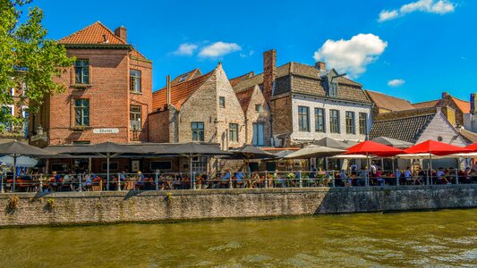 Promenade river architecture photo