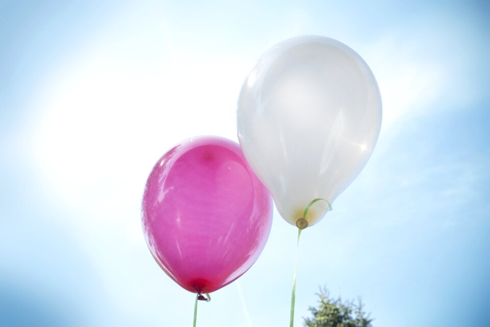 Flying bright sky