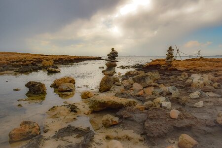 Rock sea landscape photo