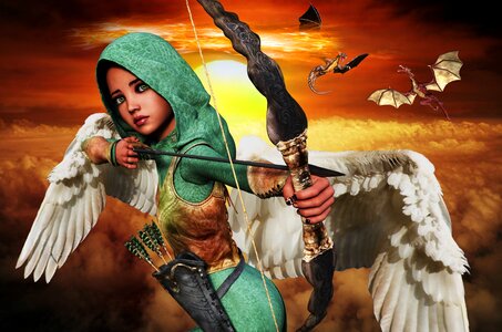 Heavens bow and arrows archer photo