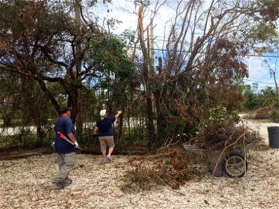 Volunteers were ready to come right back to help the refuge in its recovery efforts.

Photo by USFWS.