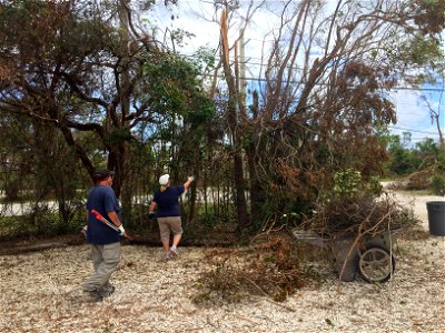 Volunteers were ready to come right back to help the refuge in its recovery efforts. Photo by USFWS. photo