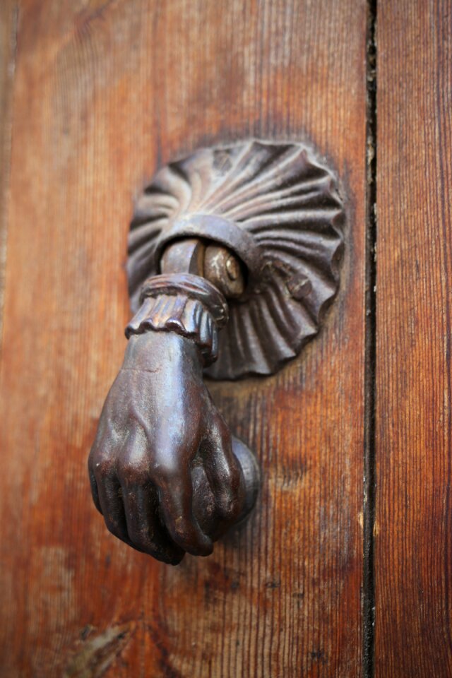 Door old building wooden door