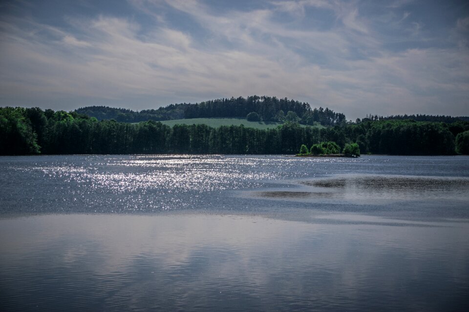 Clouds water reflection