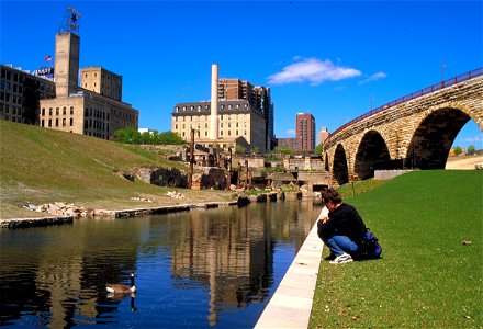 Mill Ruins Park in Minneapolis photo