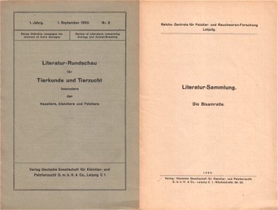 Review of Literature concerning Zoology and Animal-Breeding