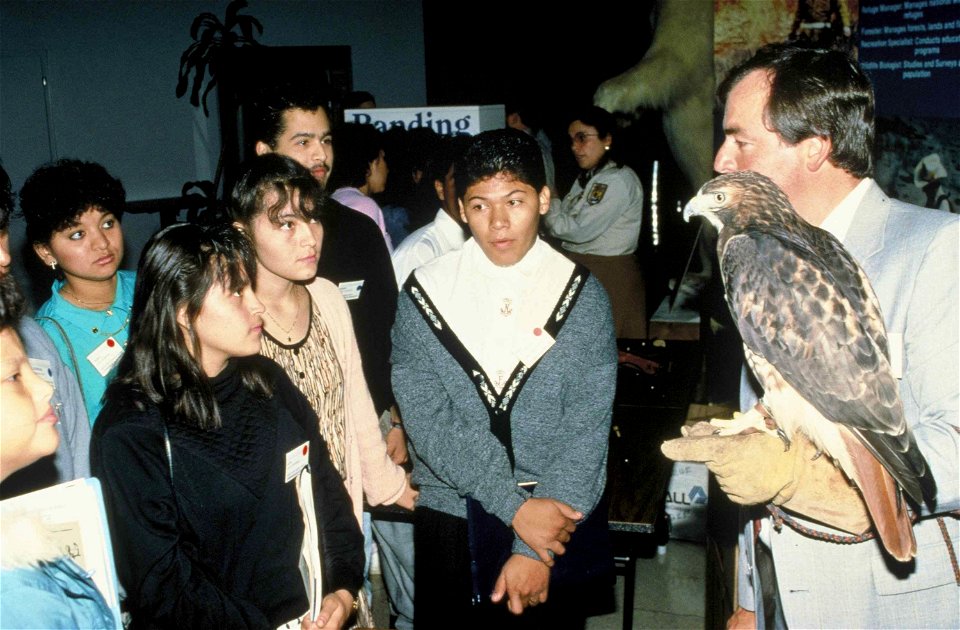 Image title: Man lecturer teaches teenagers about birds
Image from Public domain images website, http://www.public-domain-image.com/full-image/people-public-domain-images-pictures/crowd-public-domain-