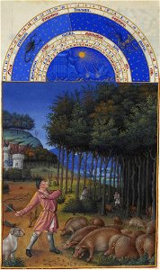 Très Riches Heures du duc de Berry

Folio 11, verso:  November