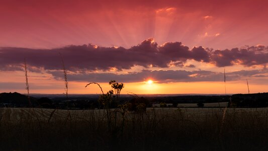 Landscape mood evening photo