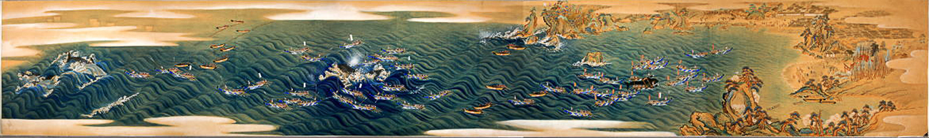 Traditional Whaling Maki-e (lacquer decoration art), in en:Taiji, Wakayama during the Edo period.