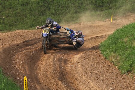 Terrain action motocross ride