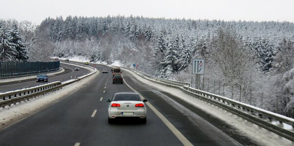 Vacations road winter