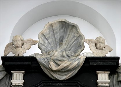 Garnisons Kirke in Copenhagen, Denmark. Shell on the top of the altar. photo