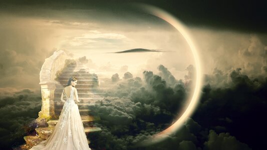 Woman dress mysterious