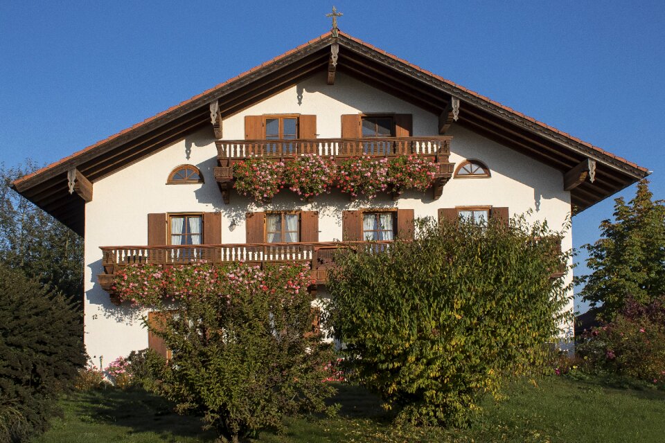 Geranium upper bavaria building