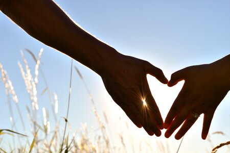 Silhouette relationship symbol photo