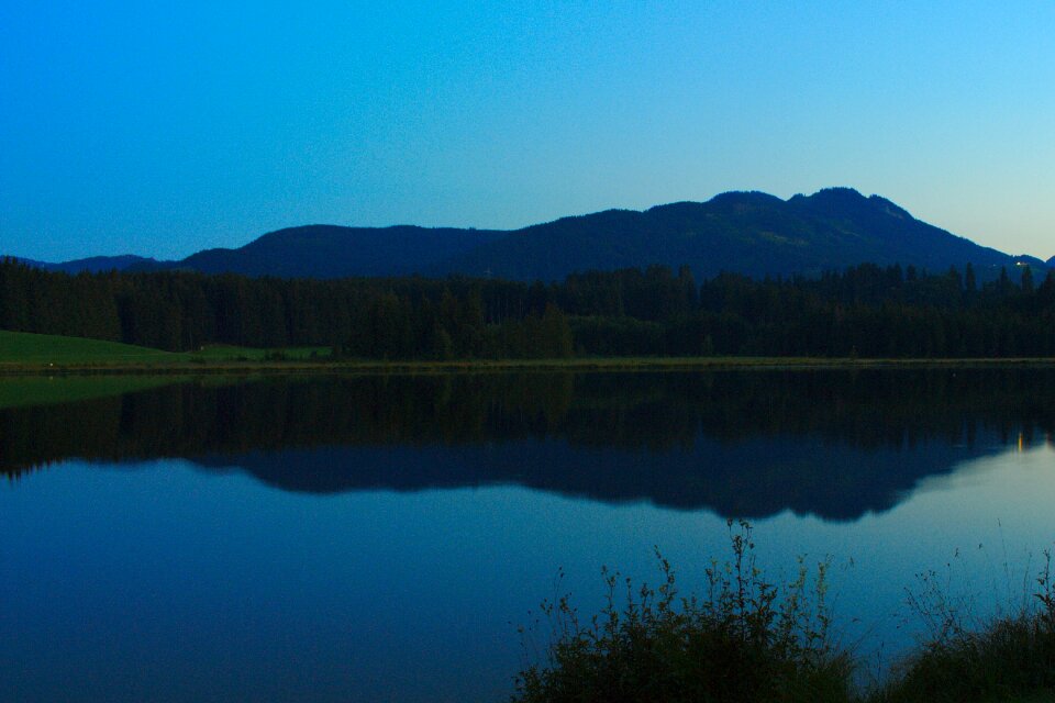 Lake summer blue