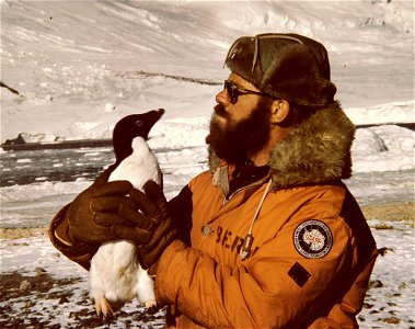 This "man meets penguin" photo was captured during the 1966-67 USGS Byrd Land Survey Traverse, U.S. Antarctic Research Program. 



Public domainPublic domainfalsefalse





This image is in the  in t