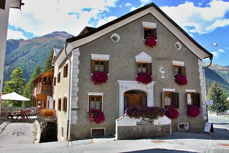 Typical village graubünden photo