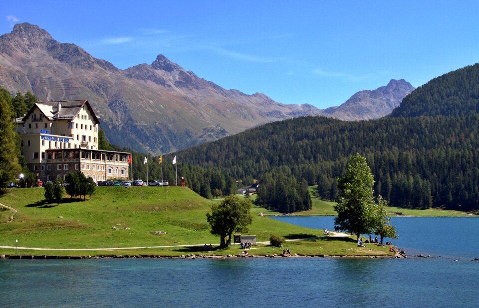 Alpine graubünden mountains
