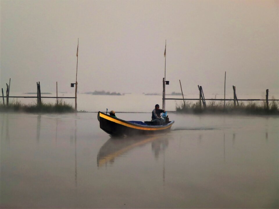 Boat landscape water