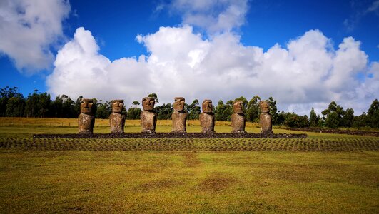 Easter island the pacific ocean Free photos