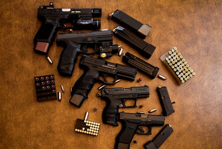 Pistol handgun security photo