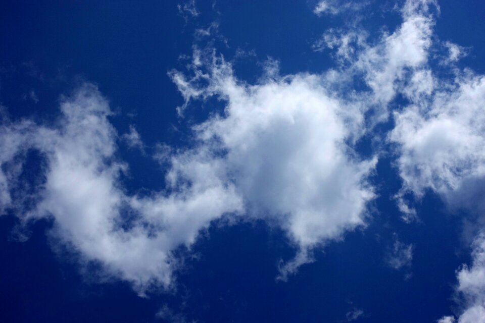 Cumulus clouds summer day sky