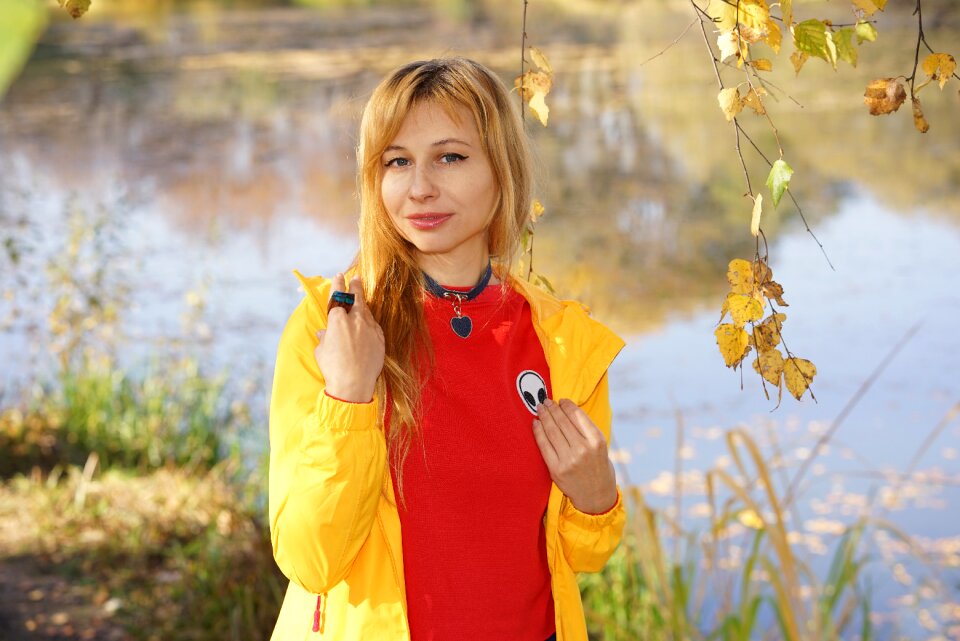 Bright clothes woman girl