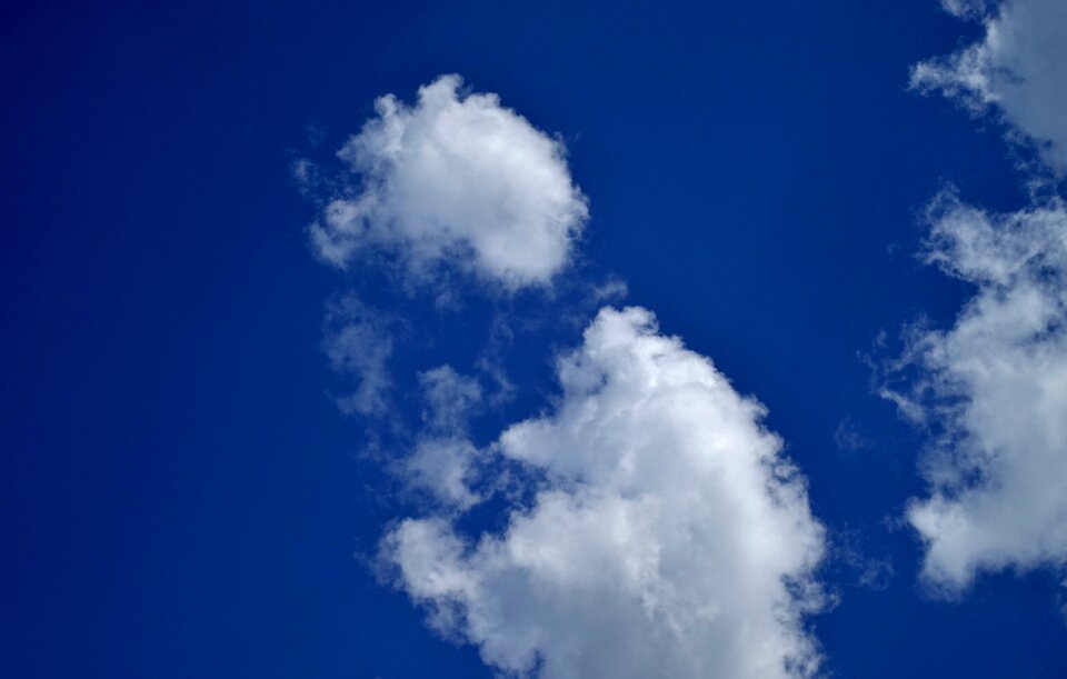 Cumulus clouds summer day sky