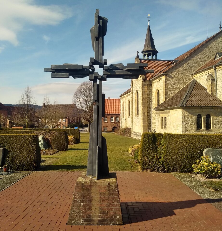 Church cemetery cross