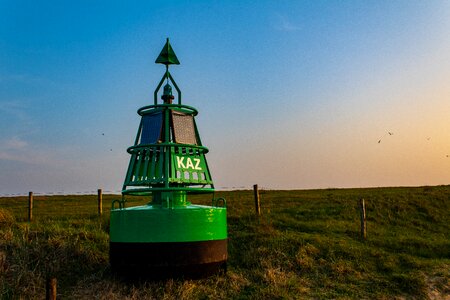 Blue travel buoys