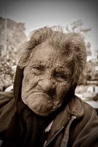 Old age old elderly woman