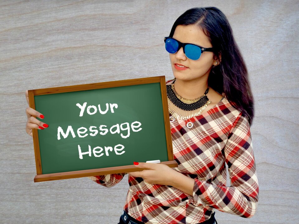 Sign image fan sign girl