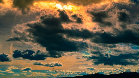 Sky sunset backlight