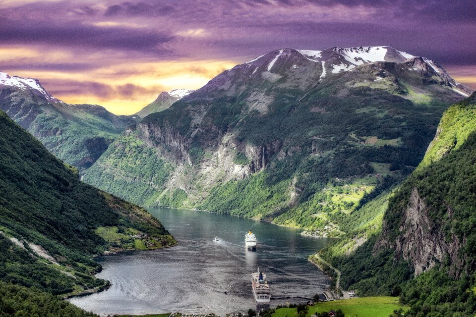 Mountain nature panorama