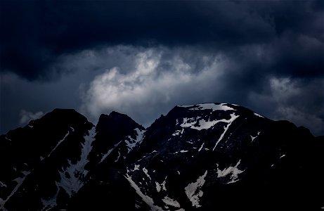 Mountain Dark Clouds photo