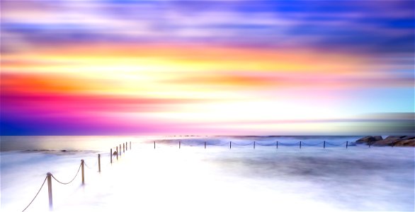 Sunset Sea Cost photo