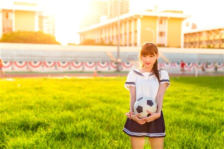 High School Girl Soccer Ball