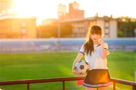 High School Girl Soccer Ball