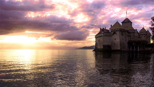 Chillon Castle Lake Geneva photo