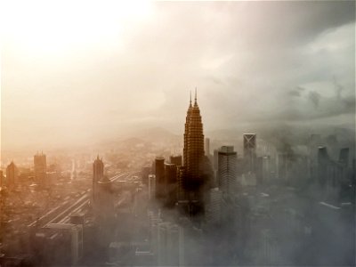 Fog Kuala Lumpur Cityscape photo