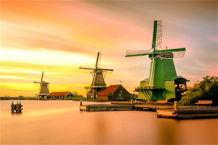 Sunset Windmill photo