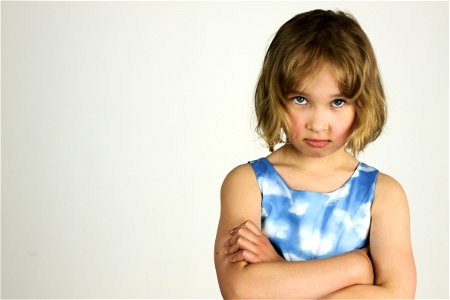 Little Girl Angry photo