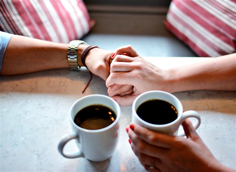 Coffee Couple Hands photo