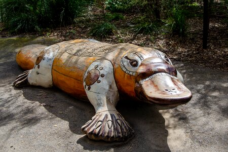 Wooden sculpture sculpture model