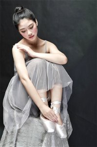 Ballerina Woman Sitting photo