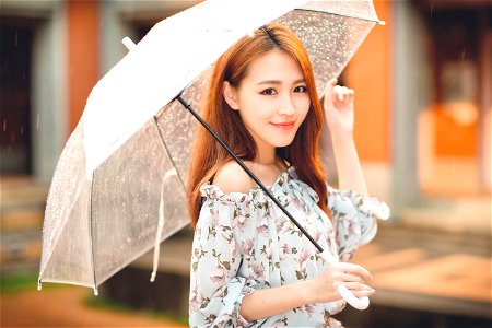 Woman Umbrella photo